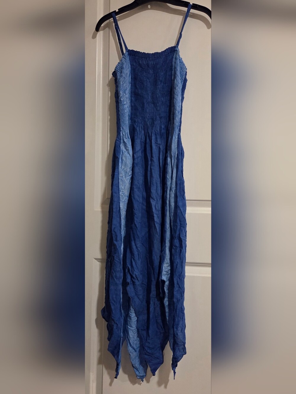 Peaceful People Light Blue Rayon Women’s Dress